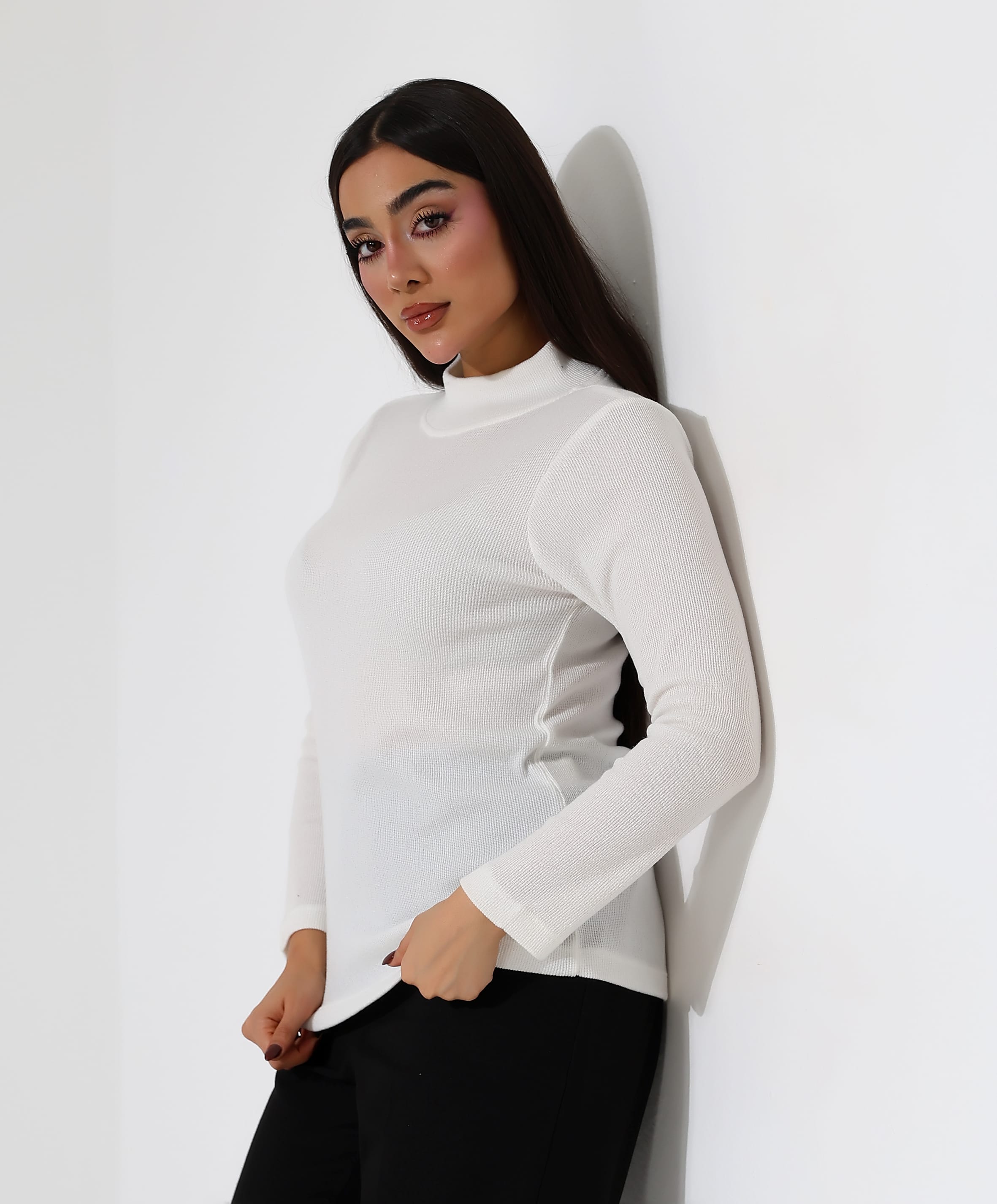 Örme Esnek Kısa İç Boğazlı Bluz