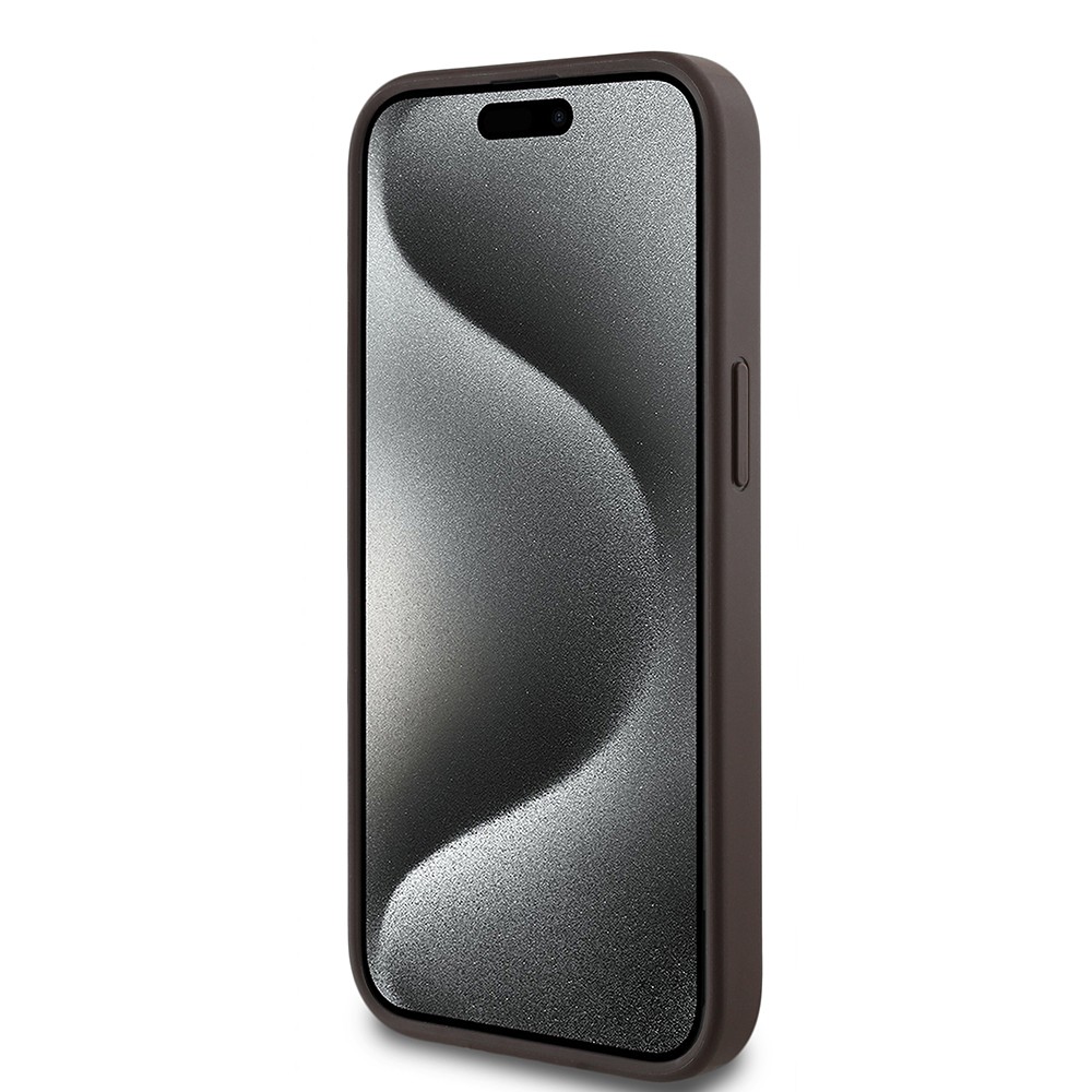 Apple iPhone 14 Kılıf Guess Orjinal Lisanslı Magsafe Şarj Özellikli Yazı Logolu Circle Classic Kapak