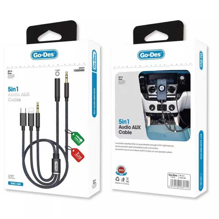 ​Go Des GAC-368 5 in 1 Aux Audio Kablo