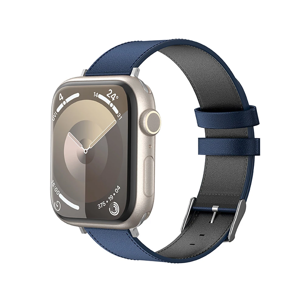 Apple Watch 7 41mm Benks Vintage Genuine Leather Serisi Deri Kordon Strap Kayış