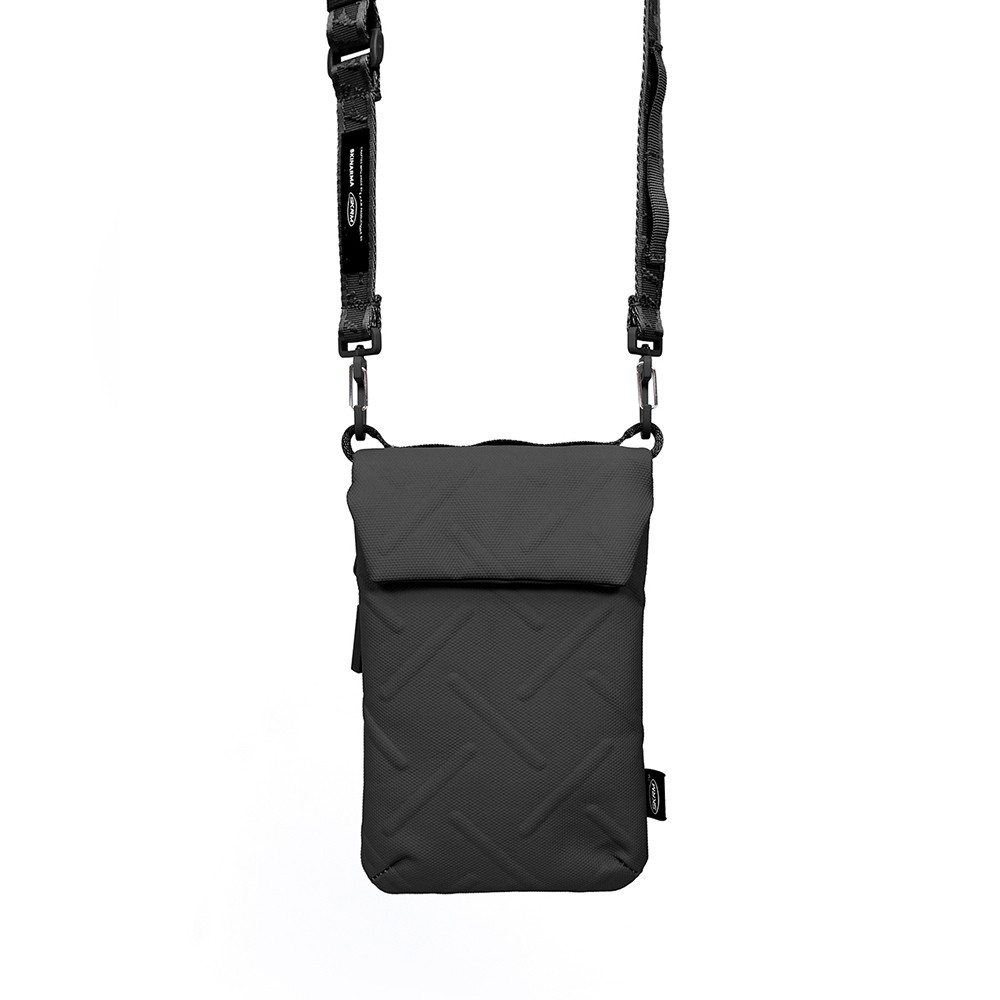 Skinarma Sling Pouch Juno Cross-Hatch Desenli Naylon Scout Boyun Askı Kayışlı Çapraz Vücut Çantası