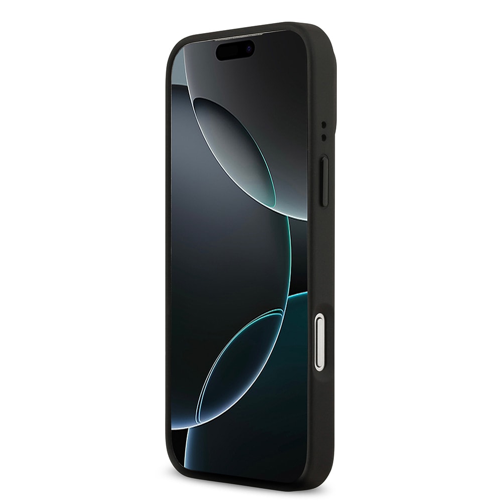 Apple iPhone 17 Pro Max Kılıf Lacoste Orjinal Lisanslı M-safe Şarj Özellikli Standlı PU Deri Karışık Monogram Desenli Kapak