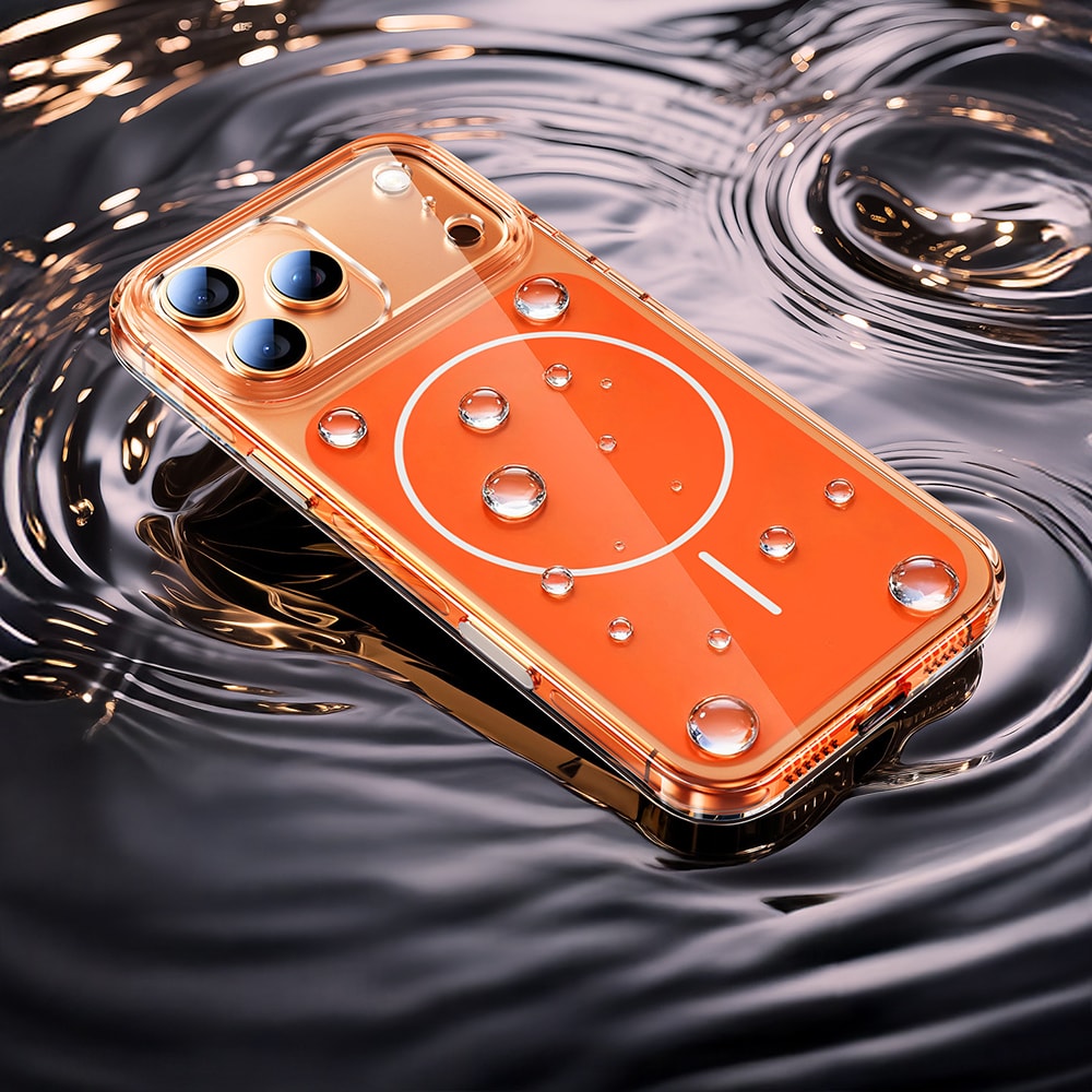 Apple iPhone 17 Pro Kılıf Zore M-safe Şarj Özellikli Şeffaf Kamera Kontrol Butonlu Lugano Kapak