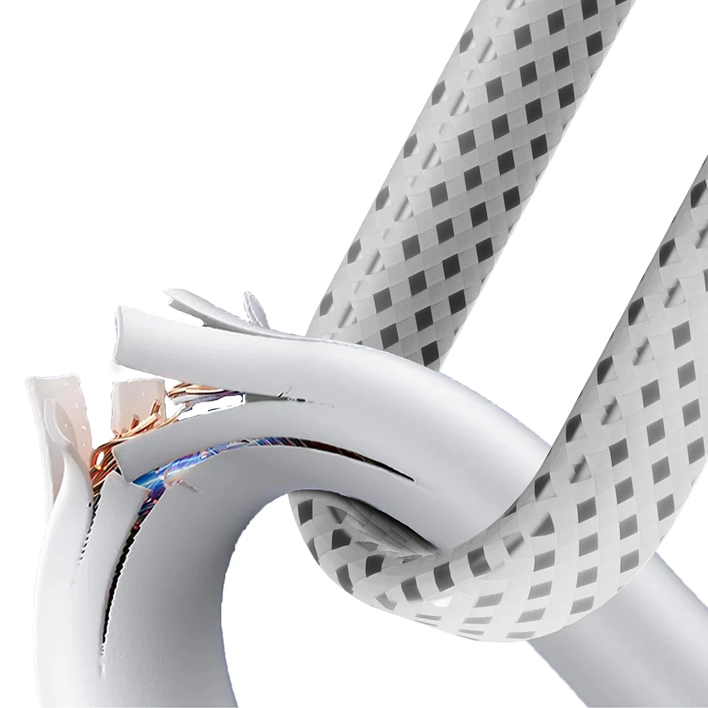 Lenyes LC538 Type-C to Lightning Hızlı Şarj Özellikli 48D Aramid Fiber Örgü Tasarımlı Data ve Şarj Kablosu 27W 1M