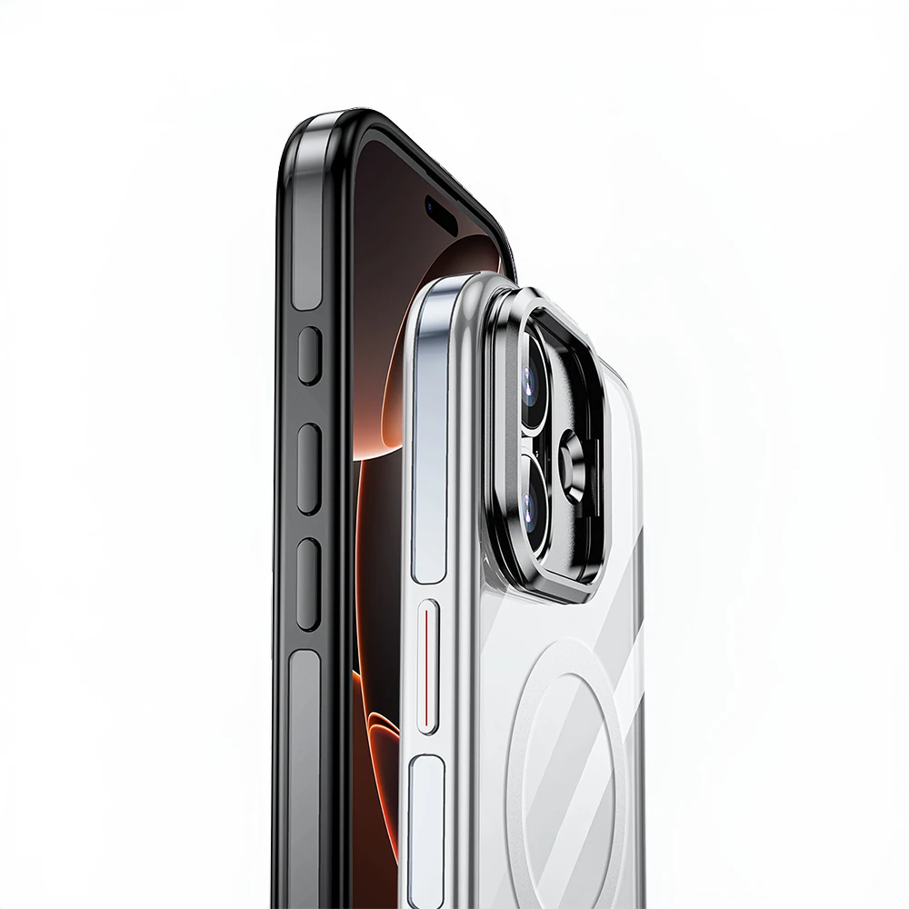 Apple iPhone 17 Kılıf M-safe Şarj Özellikli Wlons Standlı Efsane Kapak