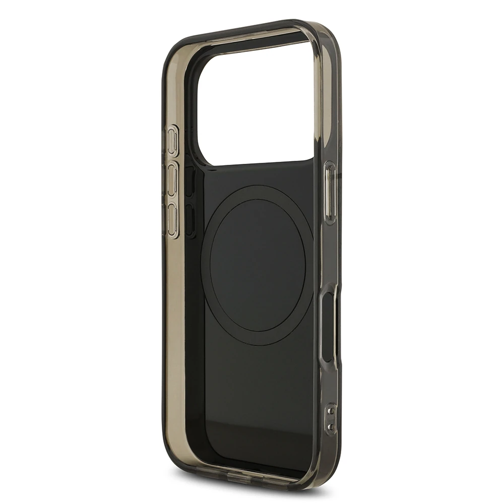 Apple iPhone 17 Pro Max Kılıf AMG Orjinal Lisanslı M-safe Şarj Özellikli IML Baskı Logolu Çift Katmanlı Bow Lines Kapak