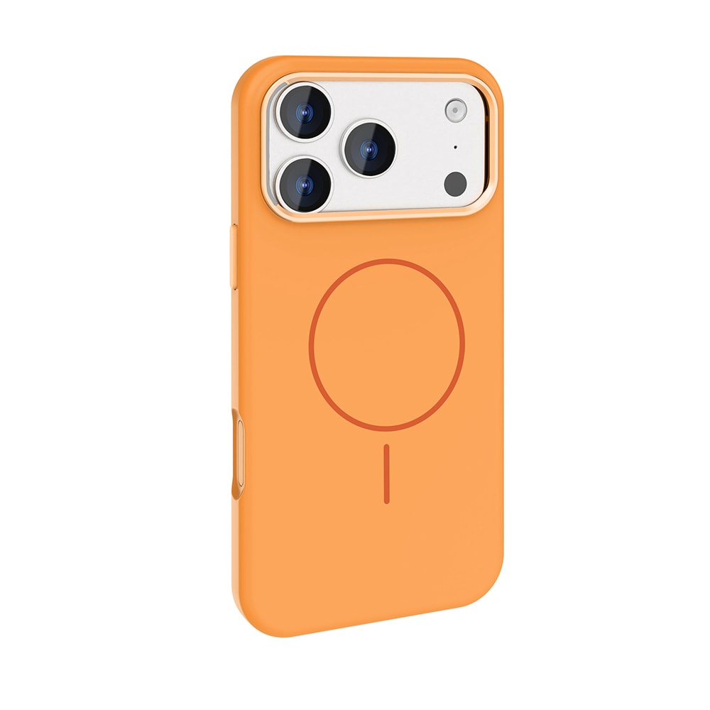 Apple iPhone 17 Pro Max Kılıf M-Safe Şarj Özellikli Metal Kamera Çerçeveli Zore Edi Silikon Kapak