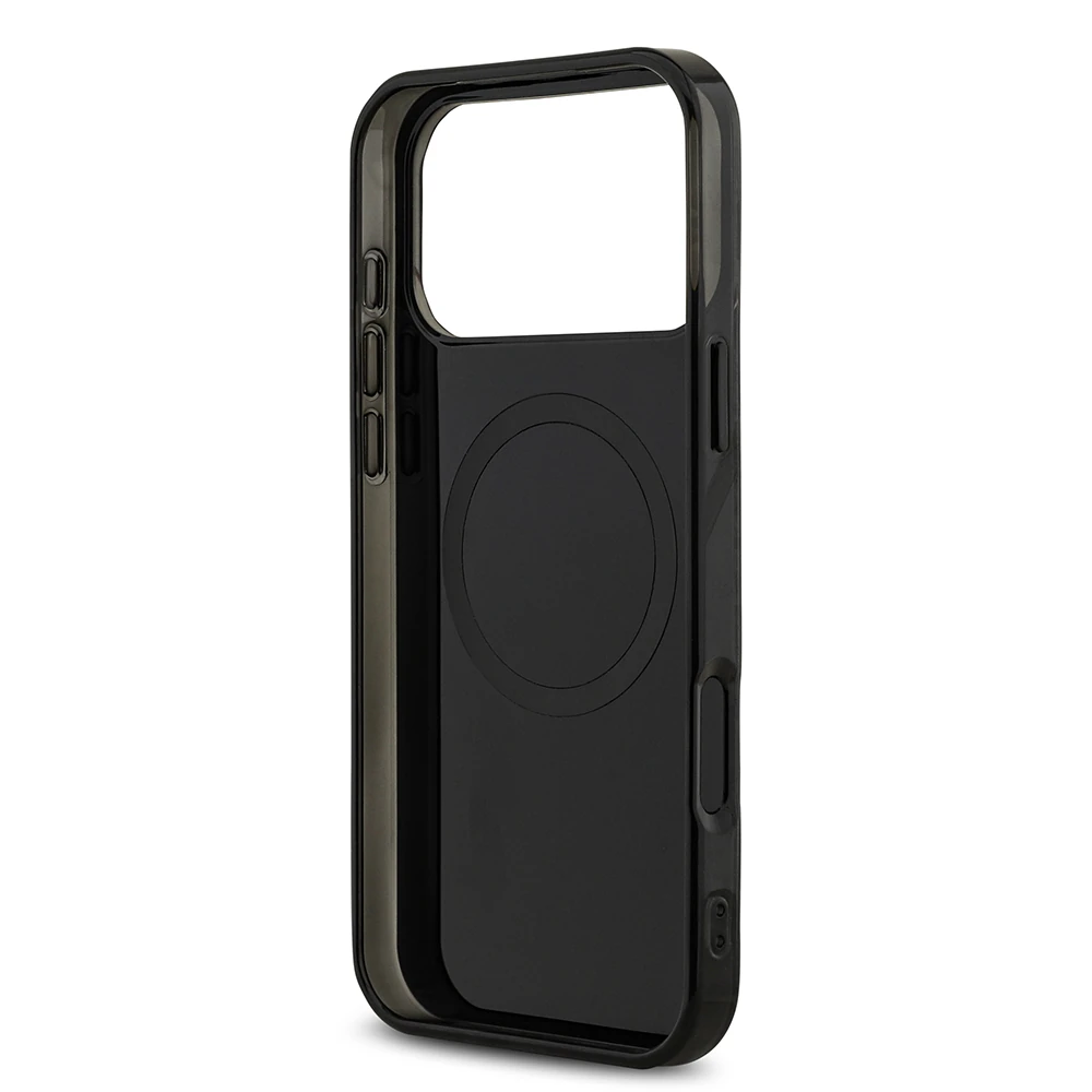 Apple iPhone 17 Pro Max Kılıf AMG Orjinal Lisanslı M-safe Şarj Özellikli Çift Katmanlı Kırmızı Çapraz Çizgili Kapak