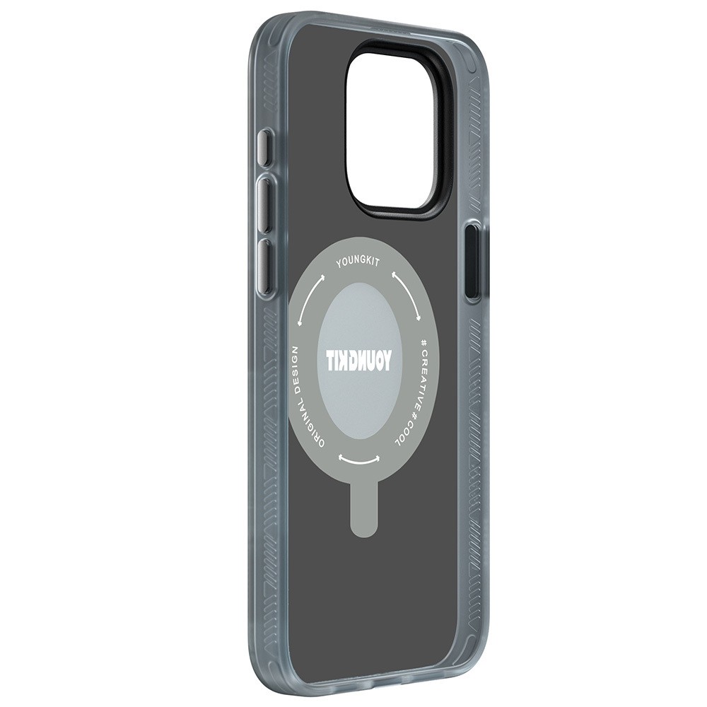 iPhone 15 Pro Max Kılıf Magsafe Şarj Özellikli Youngkit 360° Standlı Technology Serisi Kılıf