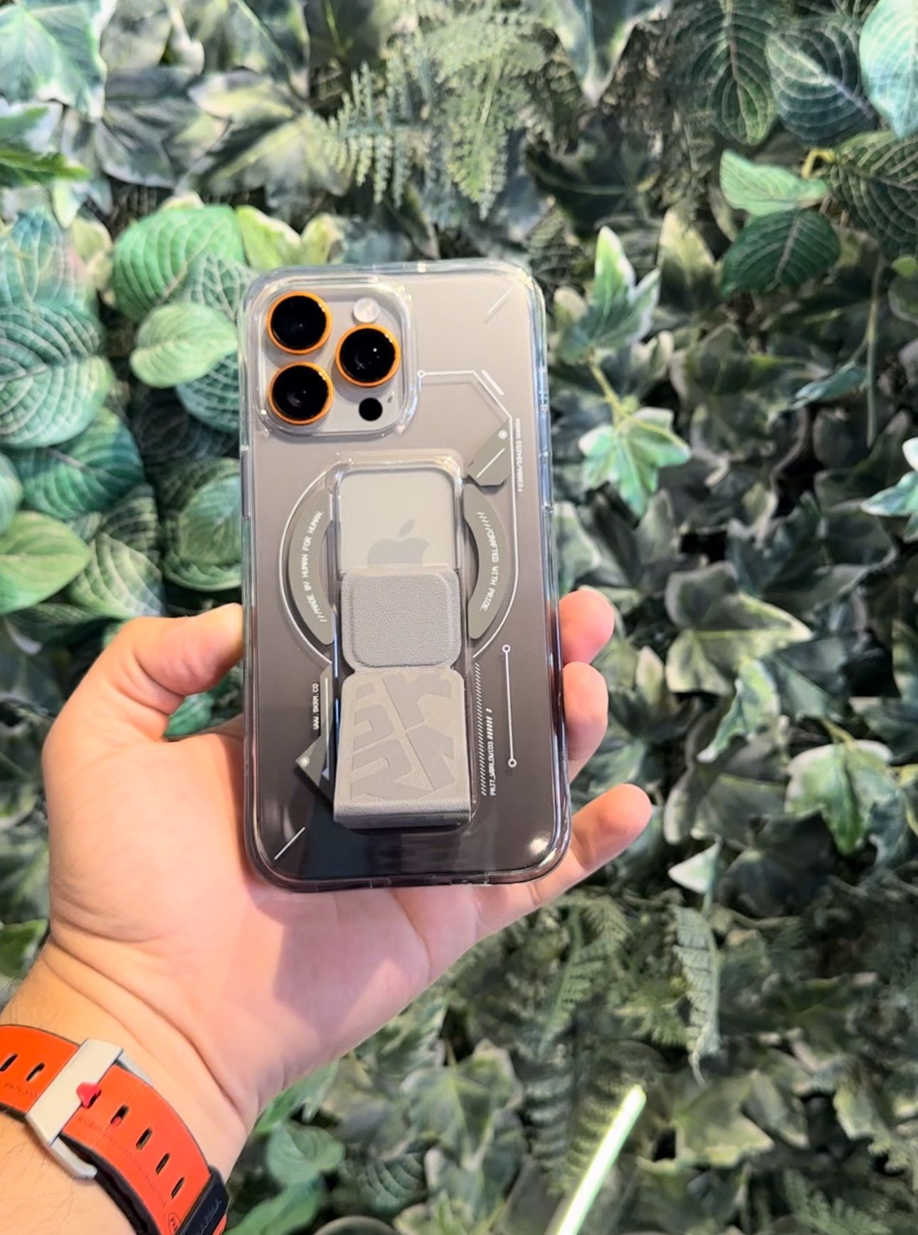 iPhone 15 Pro / 15 Pro Max Turuncu  Zore   Premium Safir Parmak İzi Bırakmayan Anti-Reflective Kamera Lens Koruyucu