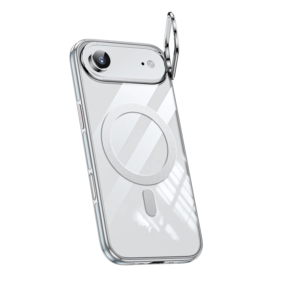 Apple iPhone 17 Air Kılıf M-safe Şarj Özellikli Wlons Standlı Efsane Kapak