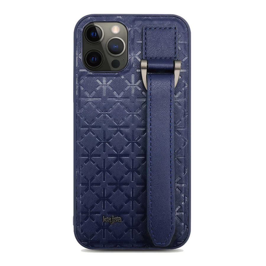 iPhone 12 Pro Max Kılıf Kajsa Neo Clasic Serisi Mono K Strap Kılıf