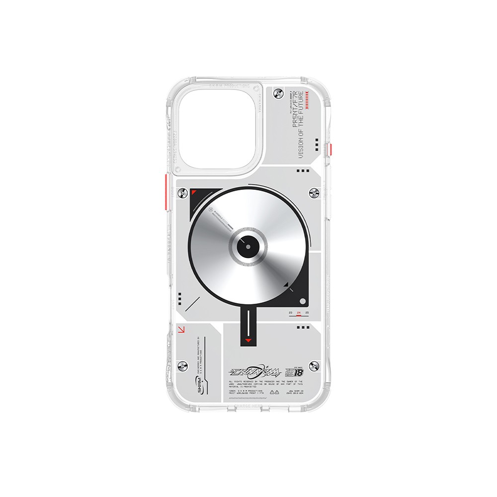 iPhone 16 Pro Kılıf Magsafe Şarj Özellikli Disk Desenli Airbag Tasarımlı Skinarma Nova Kılıf
