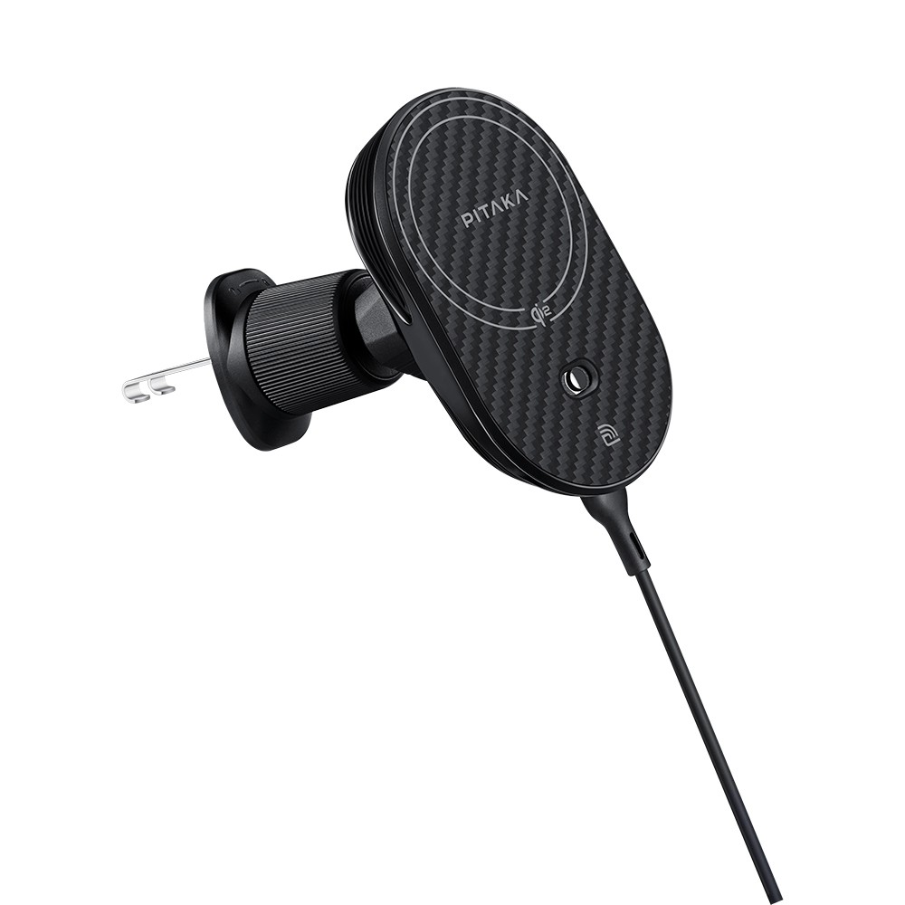 Pitaka MagEZ Pro 2 Magsafe Şarj Özellikli Qi2 Aramid Fiber Araç Telefon Tutucu