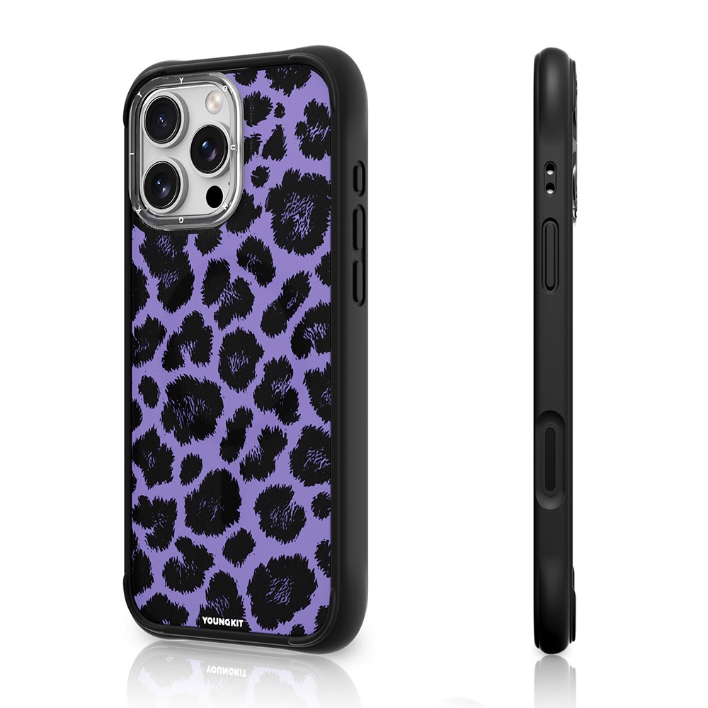 Apple iPhone 16 Pro Max Kılıf M-safe Şarj Özellikli Youngkit Leopard Serisi Kapak