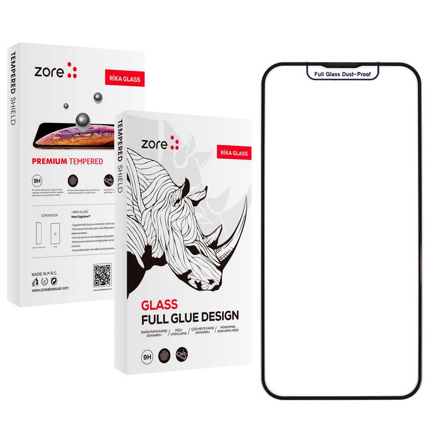 iPhone 15 Pro Zore Rika Premium Temperli Cam Ekran Koruyucu