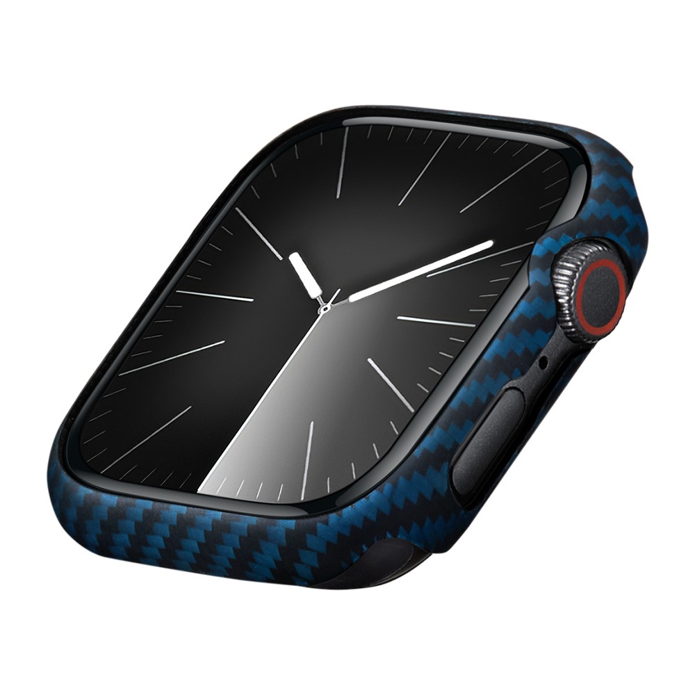 Watch 7 45mm 600D Aramid Fiber Classic Serisi Black-Blue Twill Kasa Koruyucu Pitaka Air Case