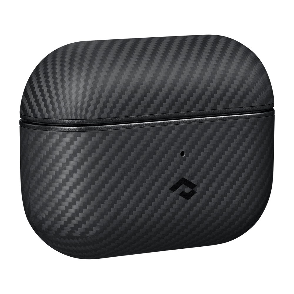 Airpods Pro Kılıf Magsafe Şarj Özellikli 600D Aramid Fiber Pitaka Classic Serisi Black-Grey Twill Kılıf