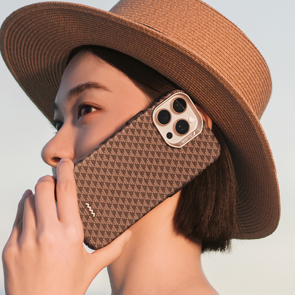Apple iPhone 16 Pro Kılıf M-safe Şarj Özellikli Raptic Aramid Skin Origin Serisi Kapak
