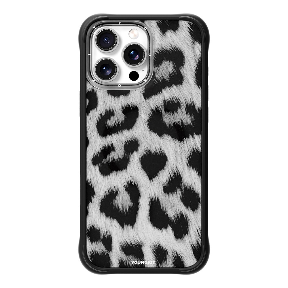 Apple iPhone 15 Pro Max Kılıf M-safe Şarj Özellikli Youngkit Leopard Serisi Kapak