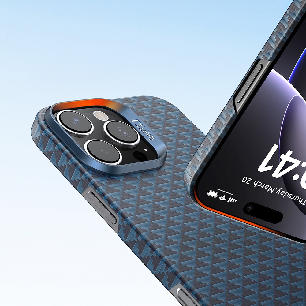 Apple iPhone 16 Pro Max Kılıf M-safe Şarj Özellikli Raptic Aramid Skin Origin Serisi Kapak