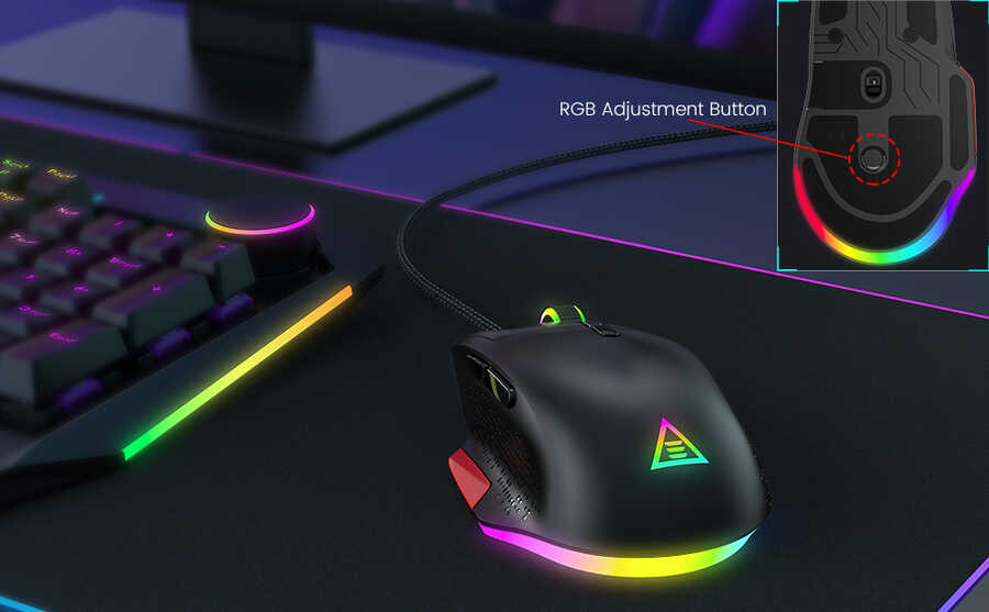 Eksa EM600 Kablolu 12 Modlu RGB Işıklı Oyuncu Mouse 12000 DPI