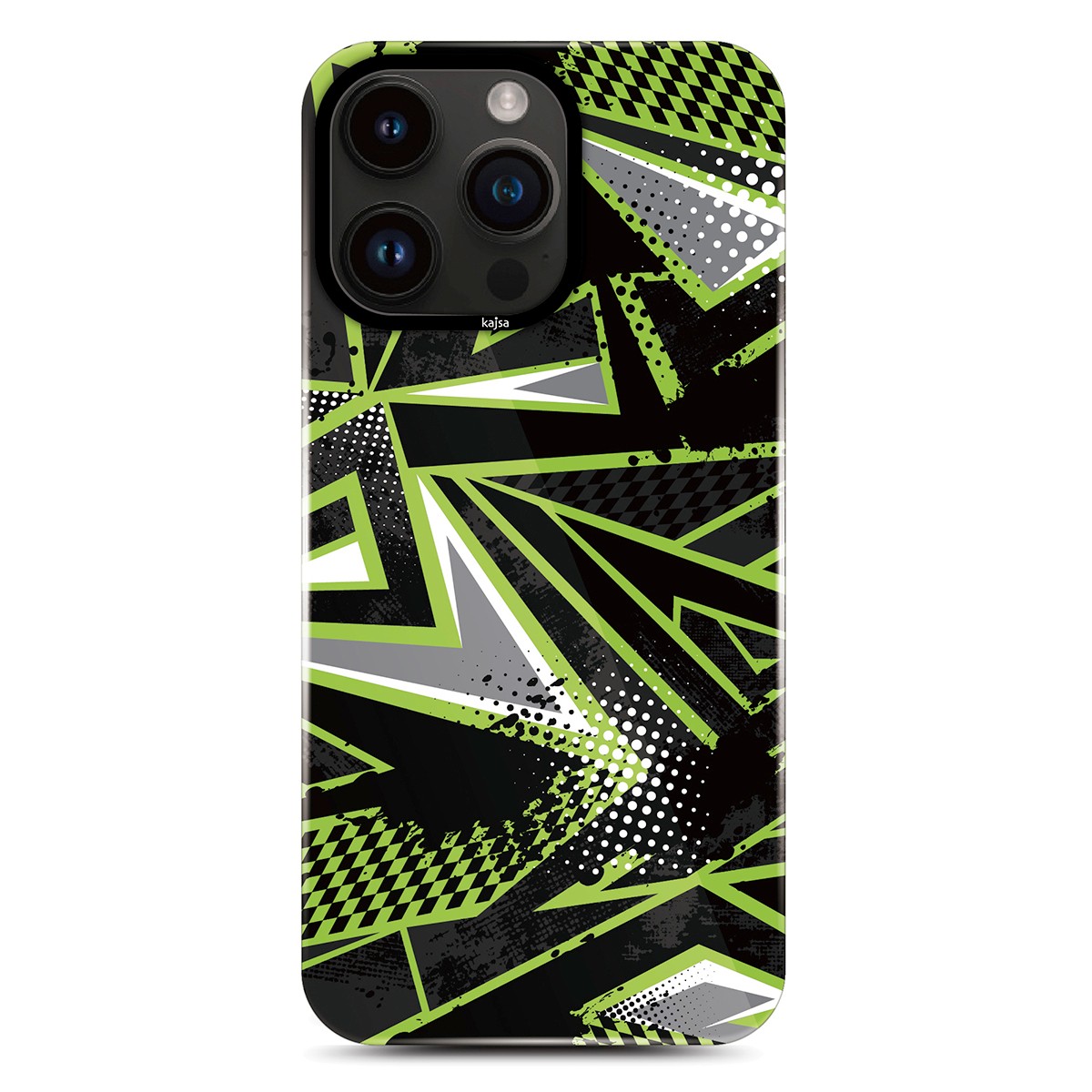 Apple iPhone 14 Pro Kılıf HD Desenli Kajsa Shield Plus Grafiti Serisi Kapak
