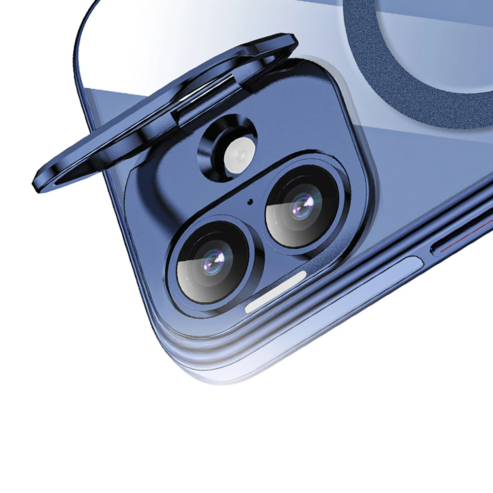 Apple iPhone 17 Kılıf M-safe Şarj Özellikli Wlons Standlı Efsane Kapak