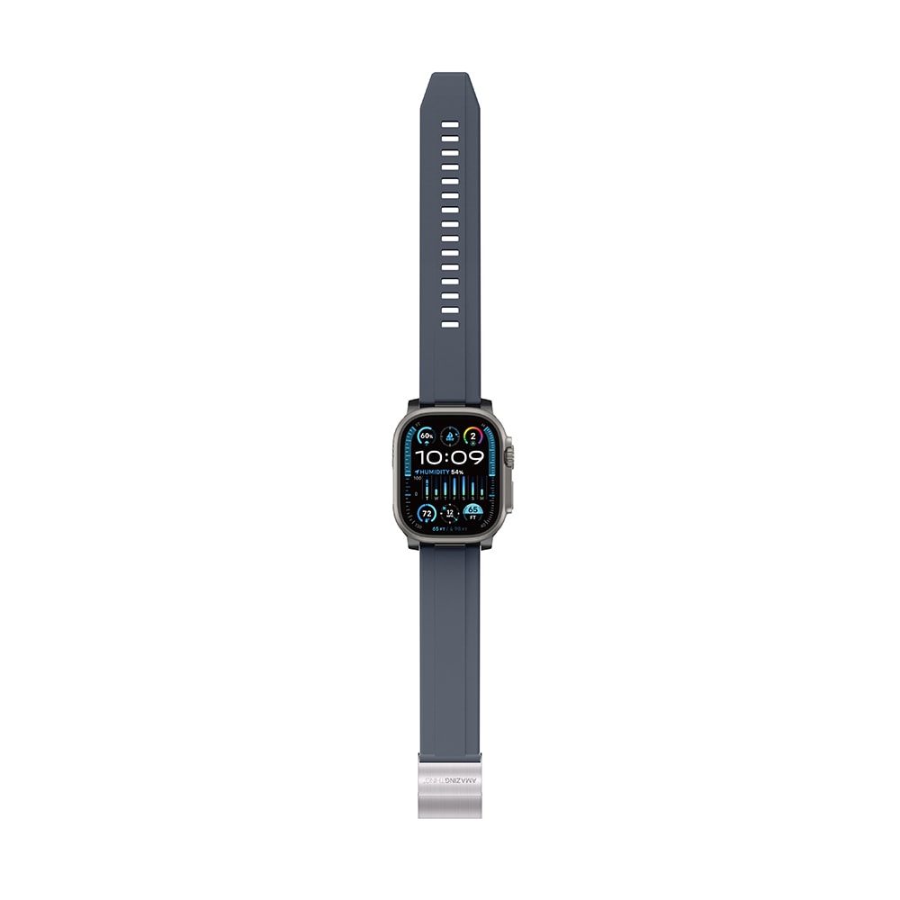 Apple Watch 44mm Amazingthing Titan Chrono Silikon Kordon