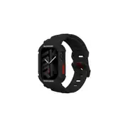 Apple Watch 44mm - 45mm - Watch 10 46mm uyumlu Skinarma Mecha 2in1 TPU Kasa Koruyucu + Silikon Kordon