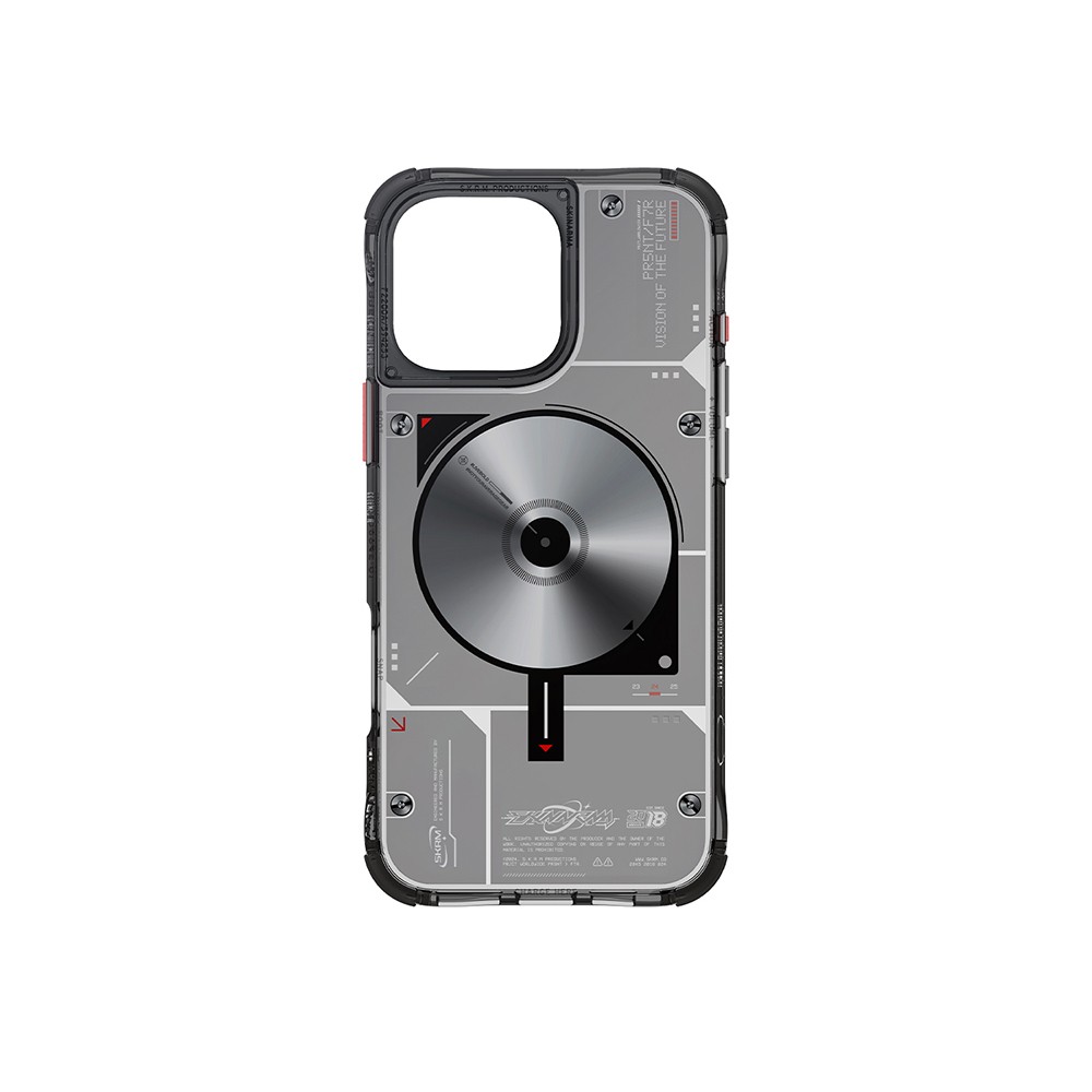 iPhone 16 Pro Kılıf Magsafe Şarj Özellikli Disk Desenli Airbag Tasarımlı Skinarma Nova Kılıf