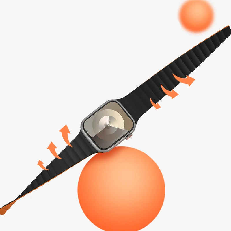 Apple Watch 40mm Benks Magnetik Tak Çıkar Silikon Strap Kayış