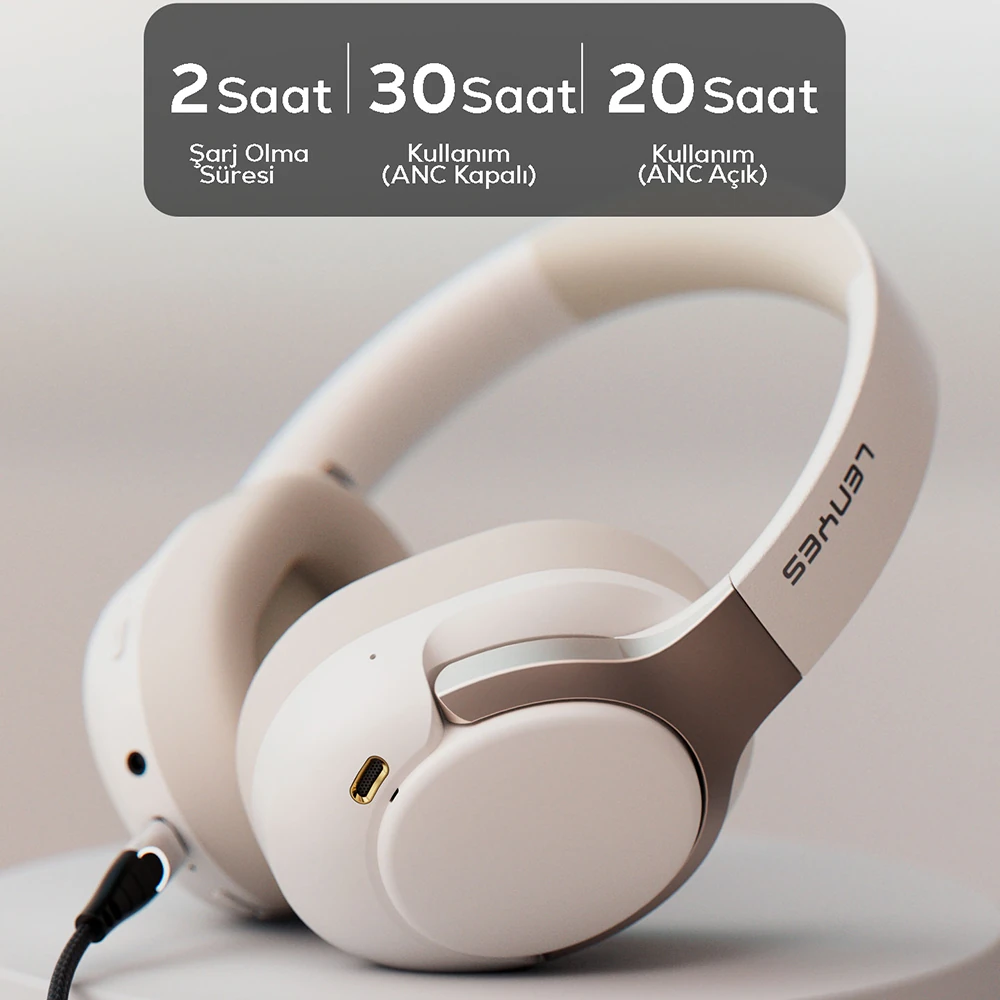 Lenyes LH29 ANC Özellikli TWS Kulak Üstü Bluetooth Kulaklık v5.4