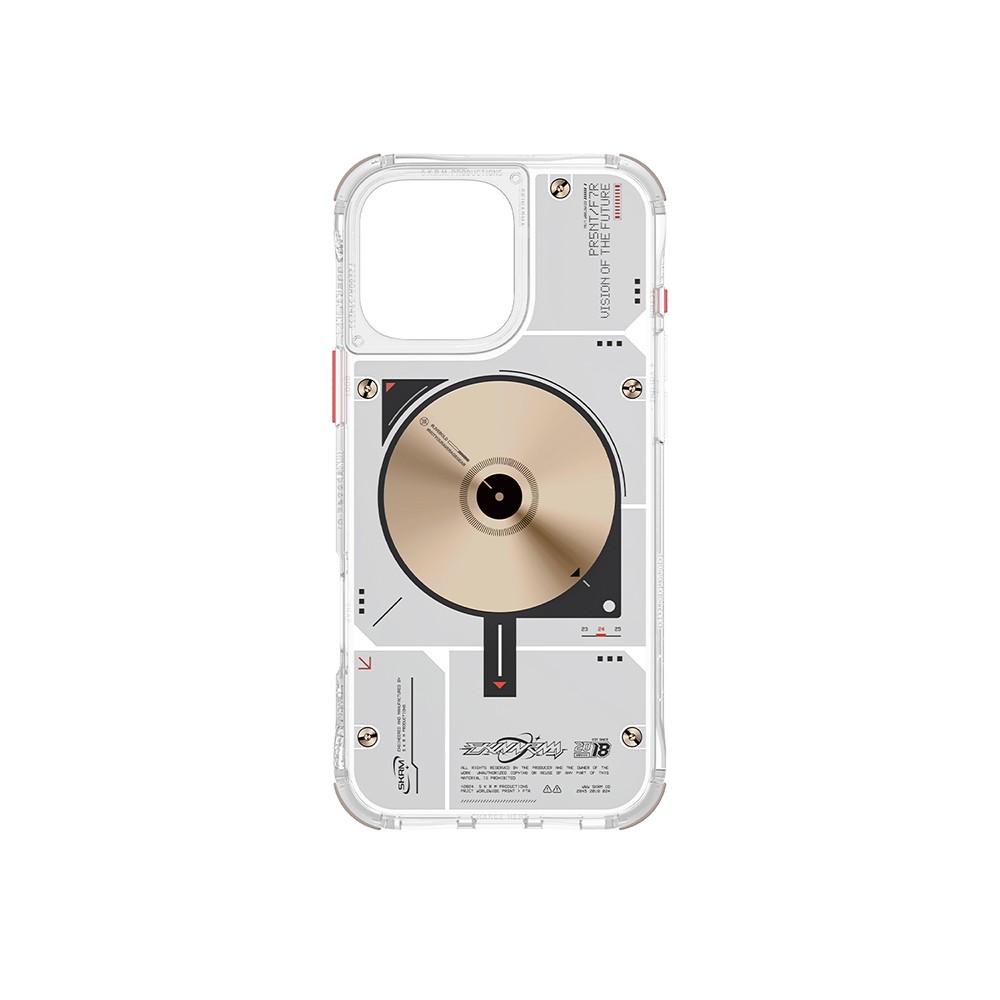 iPhone 16 Pro Kılıf Magsafe Şarj Özellikli Disk Desenli Airbag Tasarımlı Skinarma Nova Kılıf