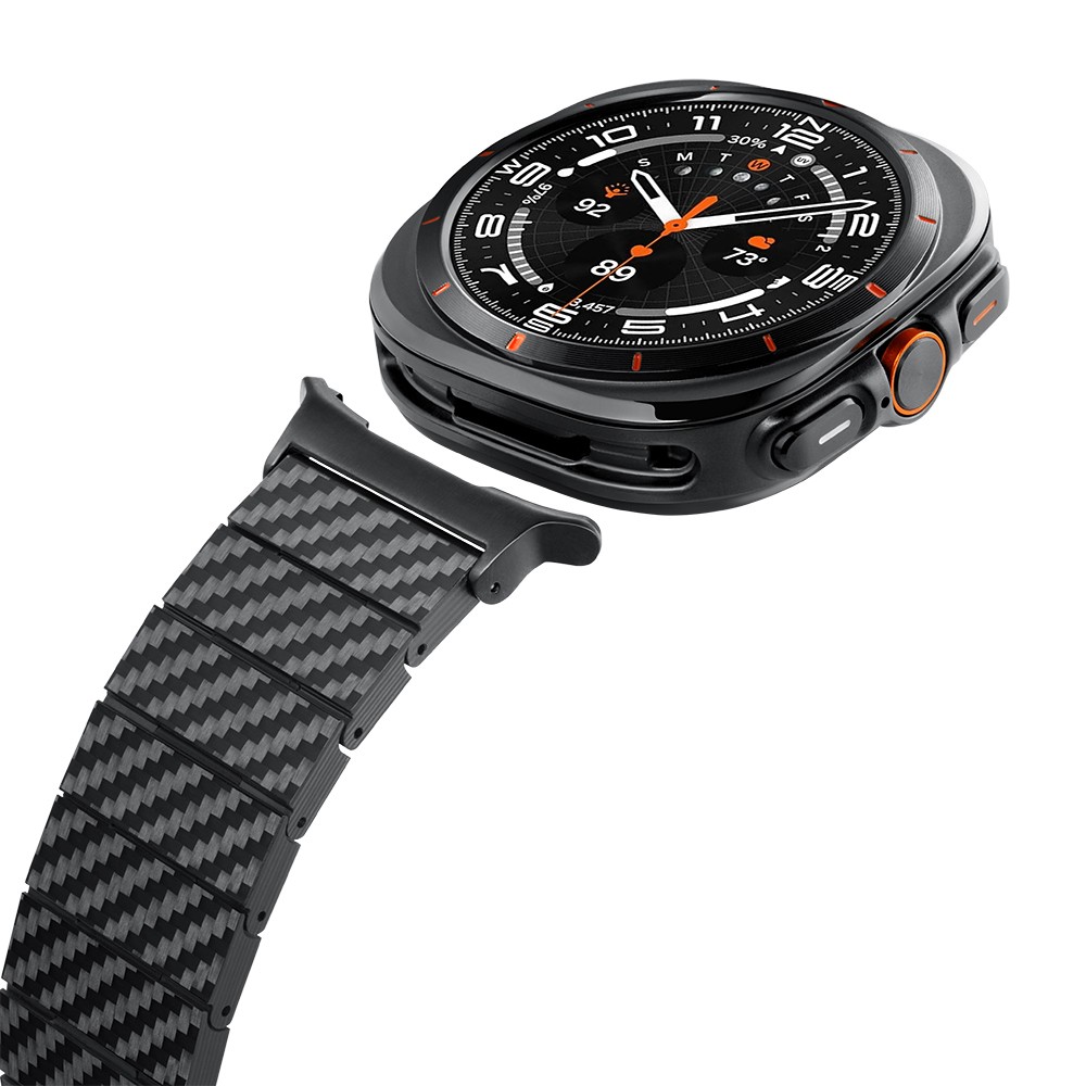 Galaxy Watch Ultra 47mm Karbon Fiber Pitaka Modern Serisi Black-Grey Twill Kordon