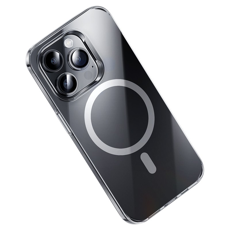 iPhone 15 Pro Max Kılıf Magsafe Şarj Özellikli Benks ​​​​​​Crystal Serisi Şeffaf Kılıf