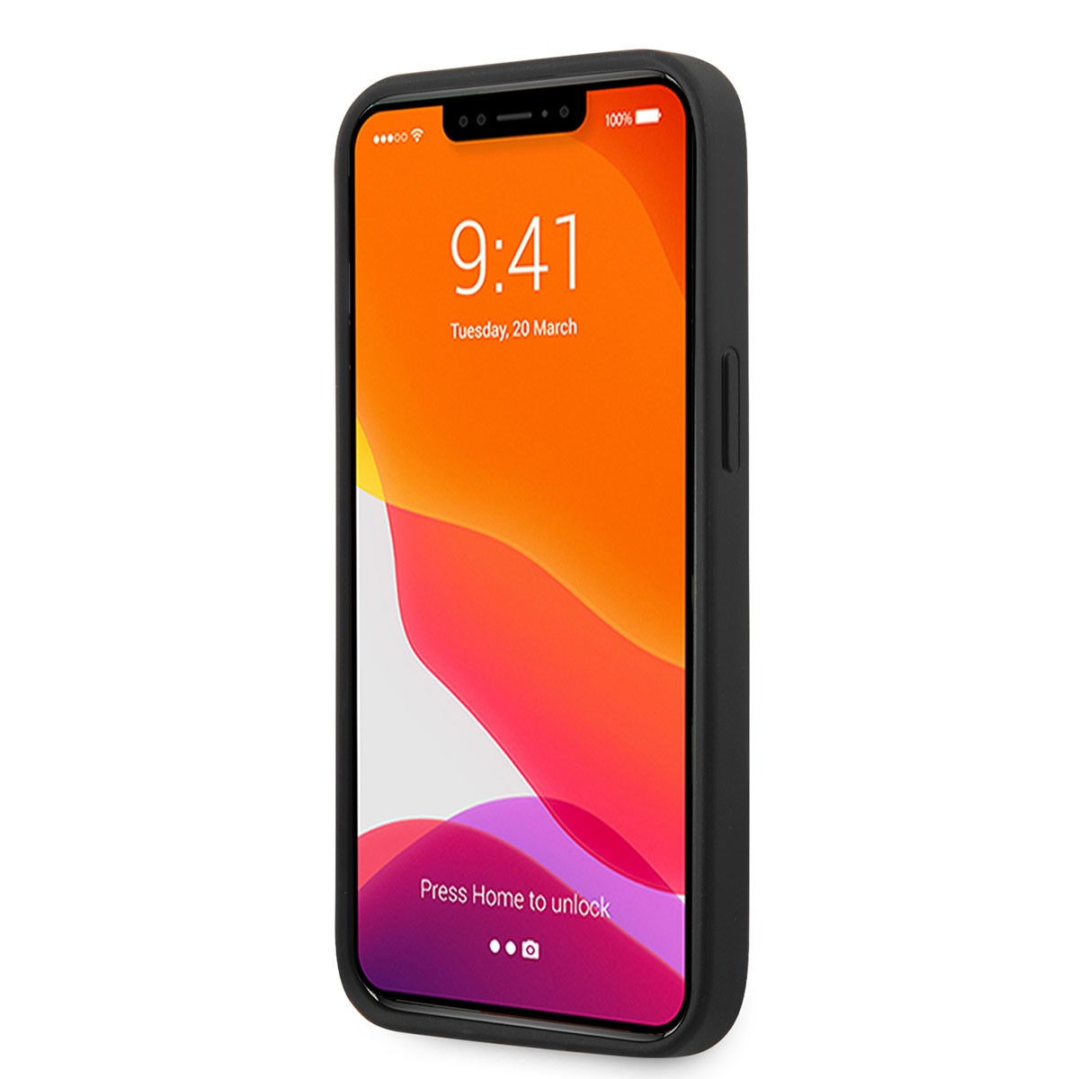 iPhone 14 Pro Kılıf Ferrari PU Deri Ve Karbon Dizayn Kılıf