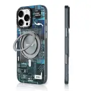 iPhone 16 Pro Max Kılıf Magsafe Şarj Özellikli Youngkit 360° Standlı Technology Serisi Kılıf