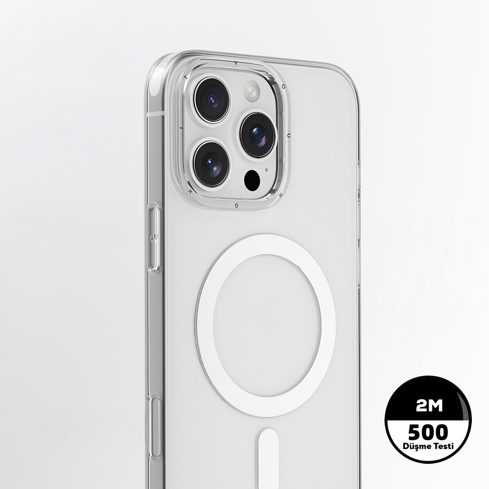 Apple iPhone 16 Pro Kılıf M-safe Şarj Özellikli Youngkit Ice Serisi Kapak