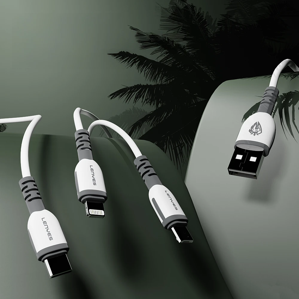 Lenyes LC979 USB-A to Type-C Hızlı Şarj Özellikli Data ve Şarj Kablosu 2.4A 1M