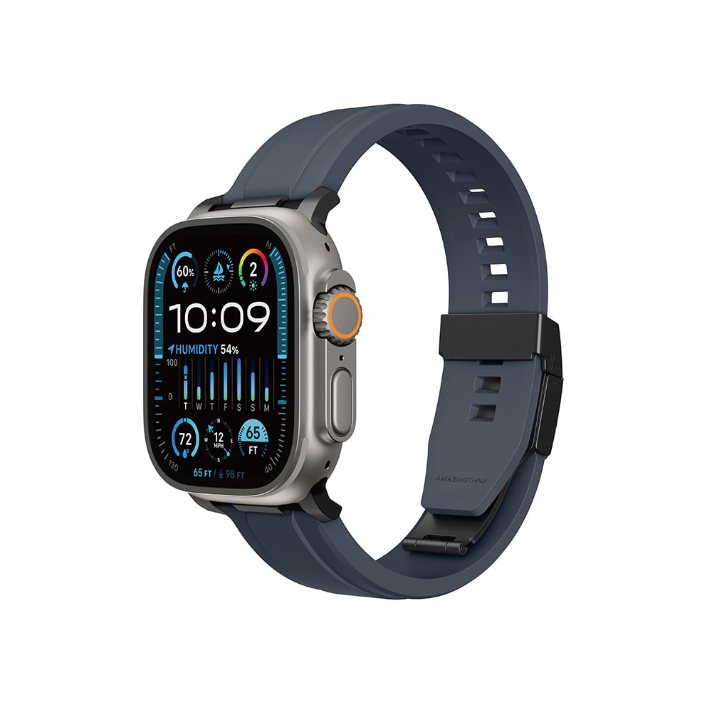 Apple Watch 7 45mm Amazingthing Titan Chrono Silikon Kordon