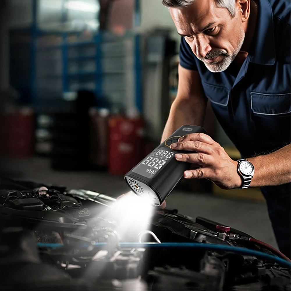 Go Des GD-B638 LED Işıklı Araç Hava Kompresörü ve Powerbank 12V