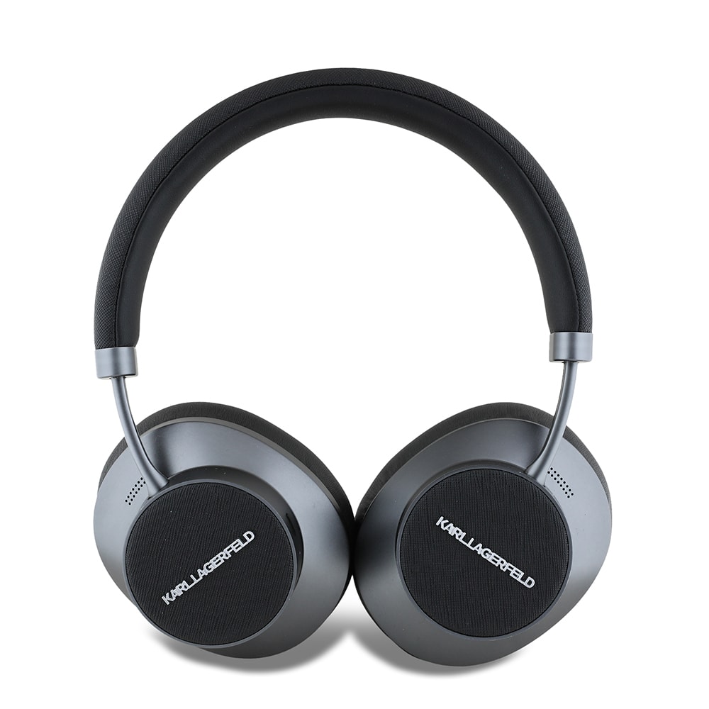 Karl Lagerfeld Orjinal Lisanslı ANC/ENC Özellikli KL Yazı Logolu Saffiano Serisi Kulak Üstü Bluetooth Kulaklık v5.3