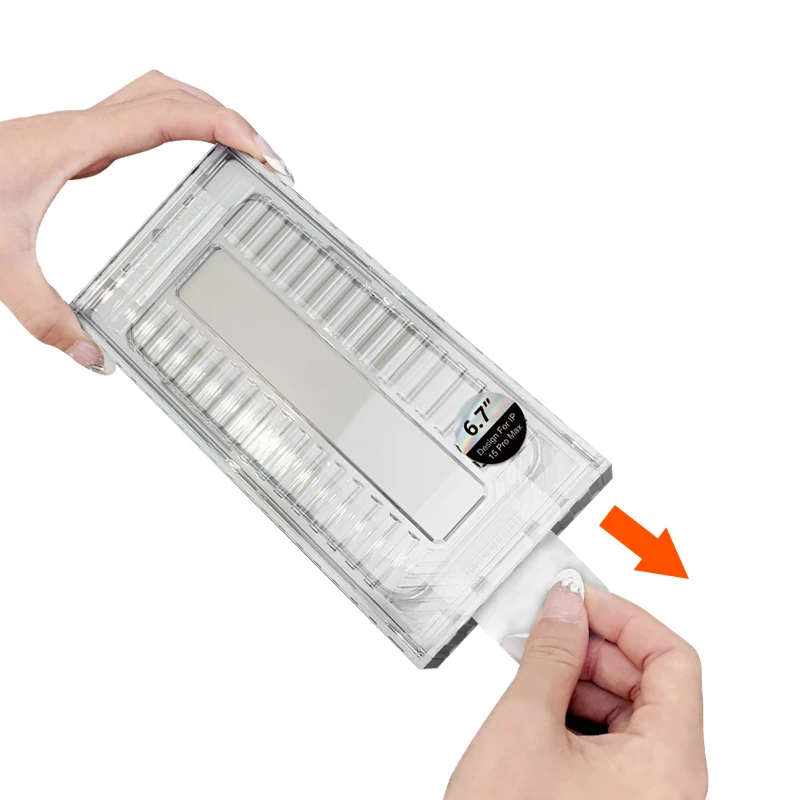 Apple iPhone 15 Pro Max CaseWorld Ultra-Thin Serisi 0.15mm HD Cam Ekran Koruyucu + Uygulama Aparatlı