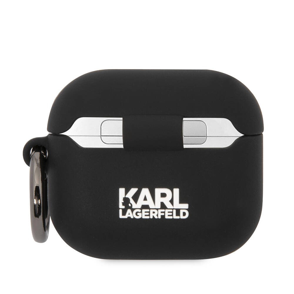 Airpods 3. Nesil Kılıf Karl Lagerfeld Orjinal Lisanslı Karl 3D Silikon Kapak