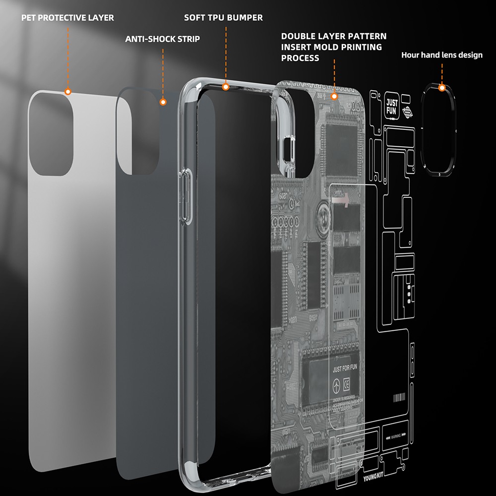 iPhone 11 Kılıf YoungKit Technology Serisi Kılıf
