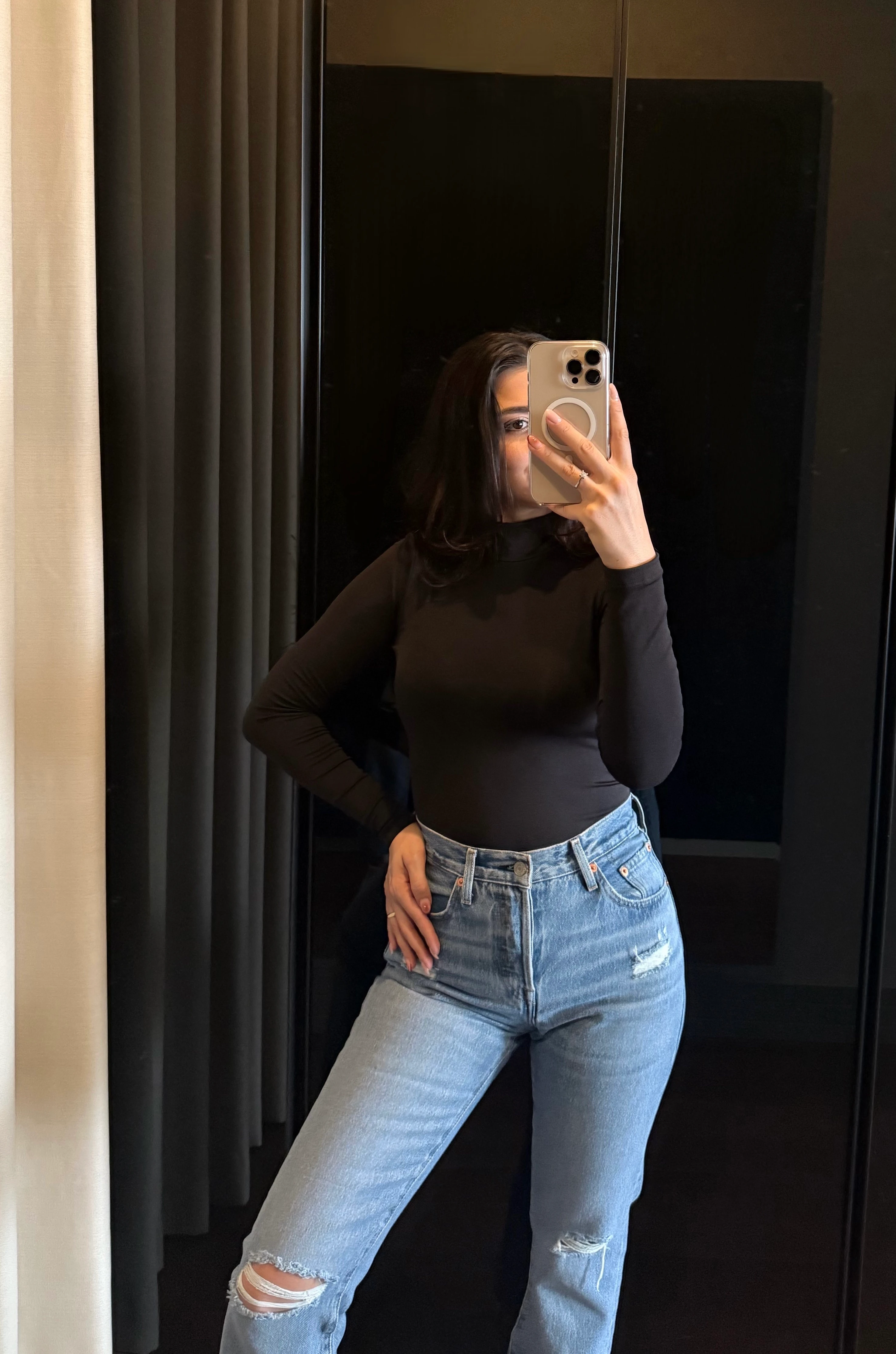 Slim Çıtçıtlı Body | Siyah 