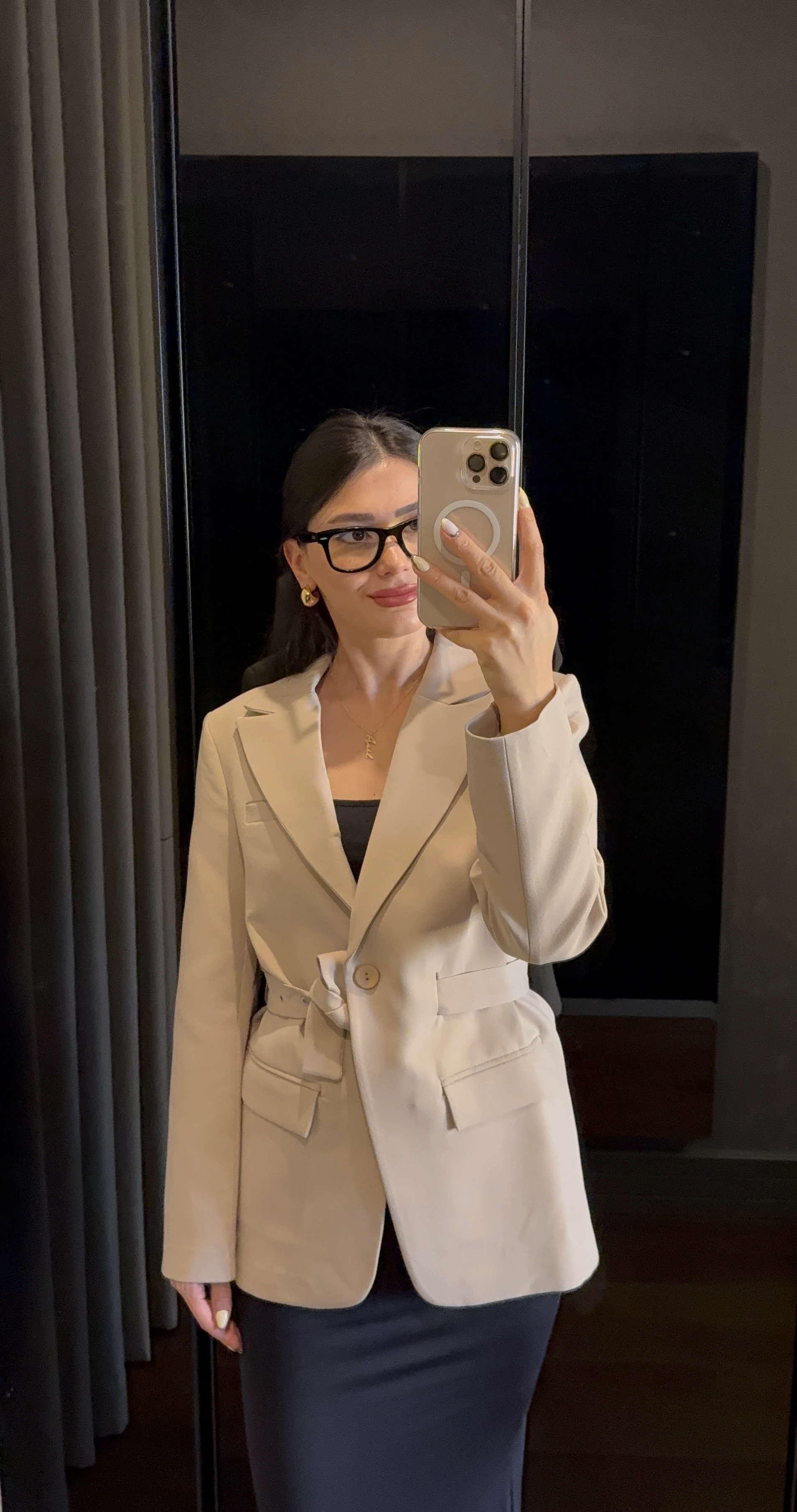 Kemerli Blazer Ceket ‘Waistline’ 