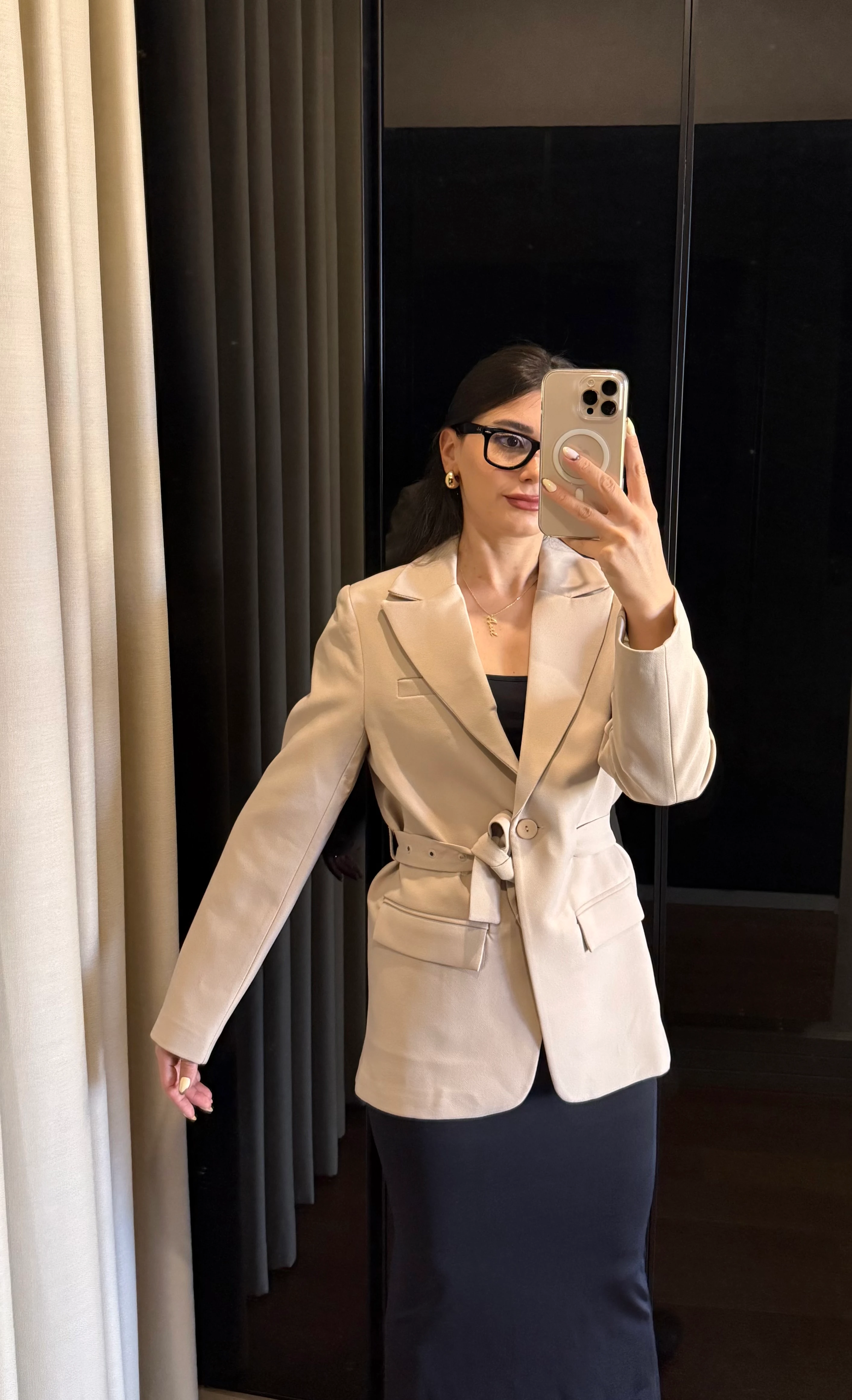 Kemerli Blazer Ceket ‘Waistline’ 