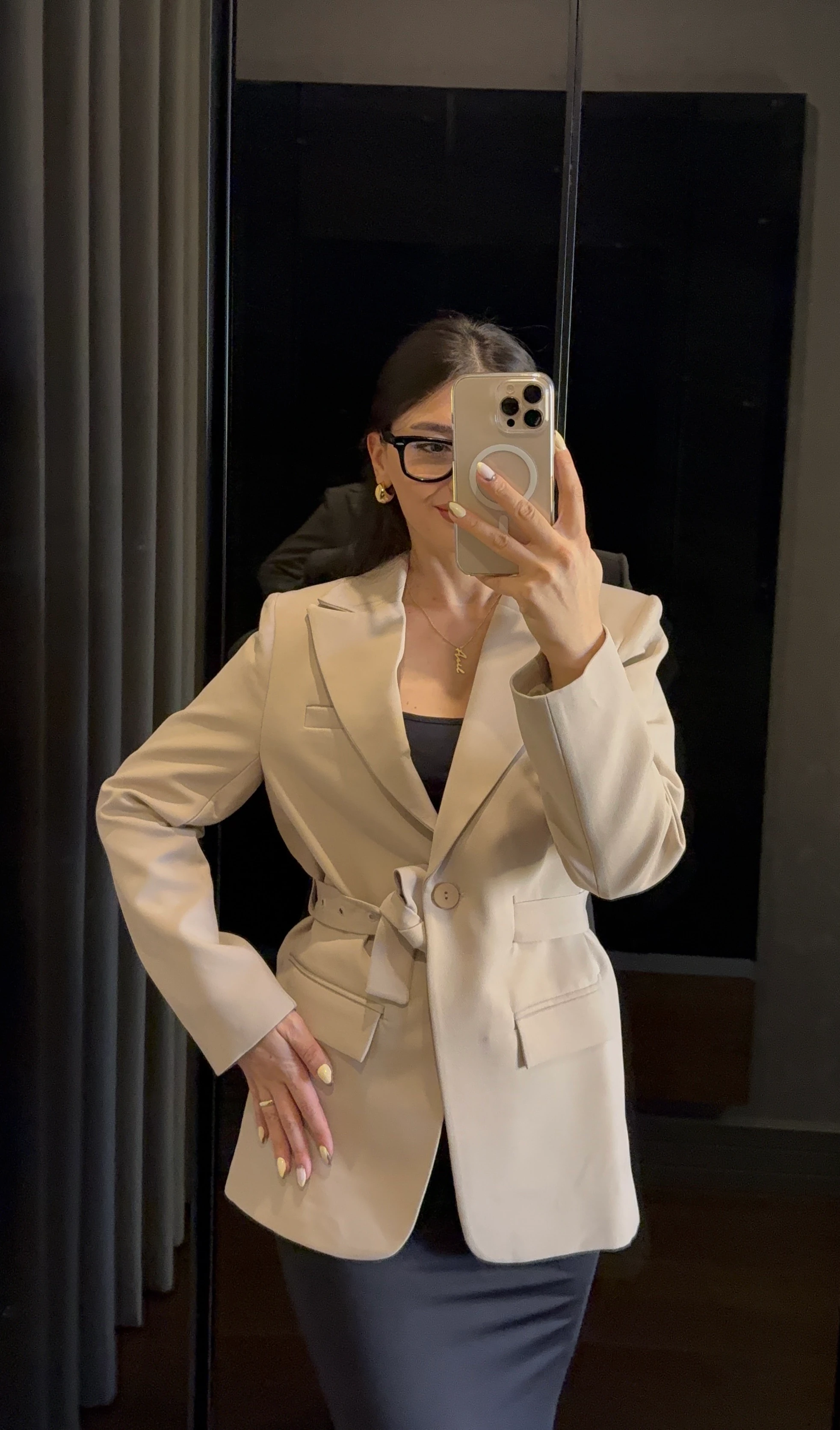 Kemerli Blazer Ceket ‘Waistline’ 